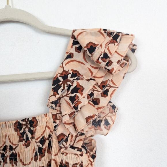 Mille Athena Sayulita Cotton Peplum Summer Tank Top - Picture 4 of 8